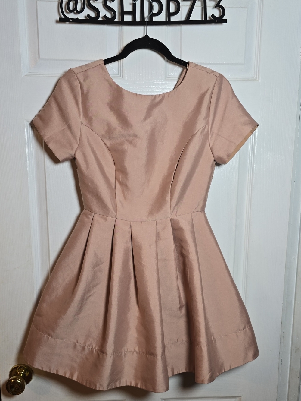 DO+BE Blush/Nude Fit-and-Flare Dress